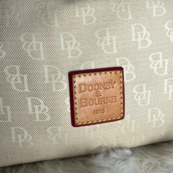 Dooney & Bourke Tan and Brown Shoulder Bag - Picture 6 of 12